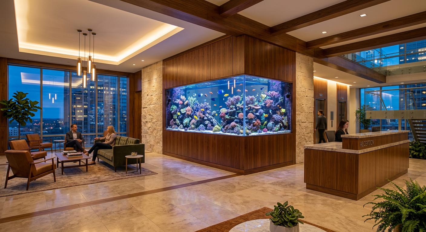 Fish World living reef aquarium
